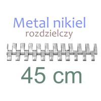 MENR  45cm zamek metal. NIKIEL rozdz.    WYBÓR KOLORÓW